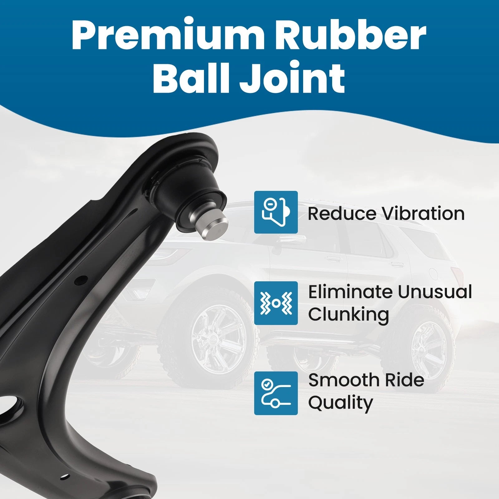 Front Right Lower Control Arm Ball Joint for Jeep Patriot Compass Caliber (2007-2017)
