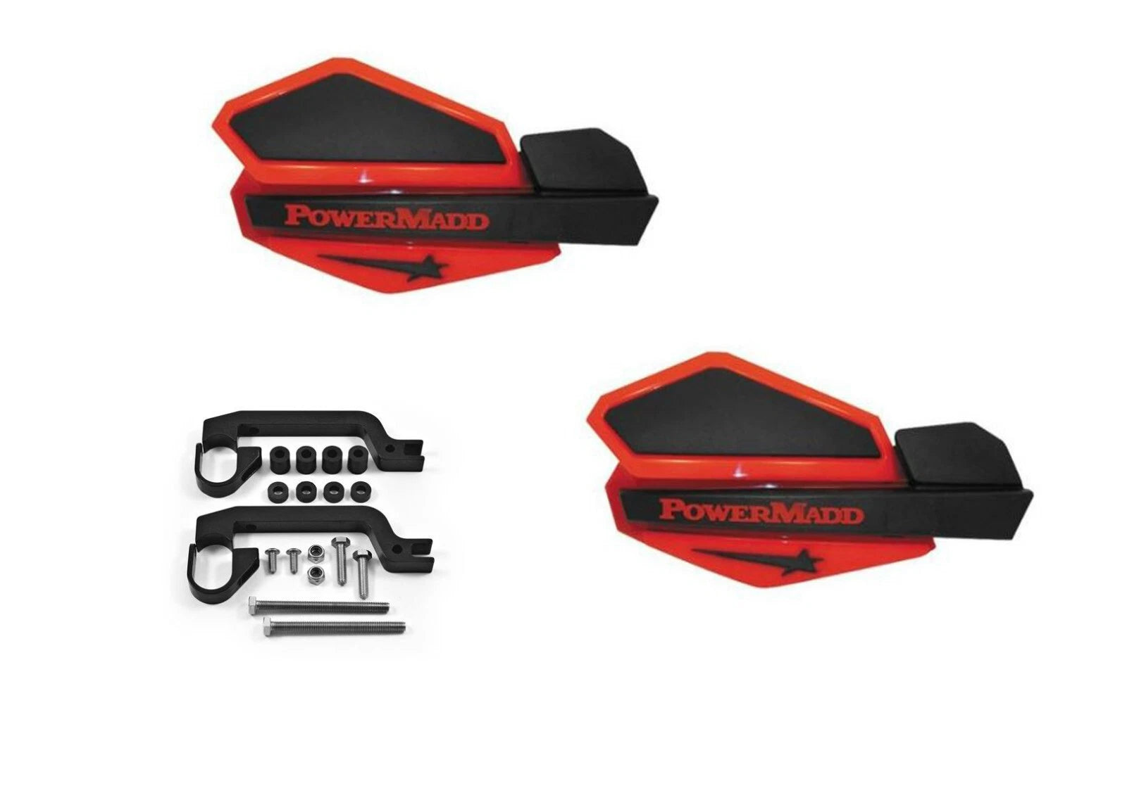 Powermadd Handguards for Can-Am Outlander Renegade (2007–2023) - Red/Black