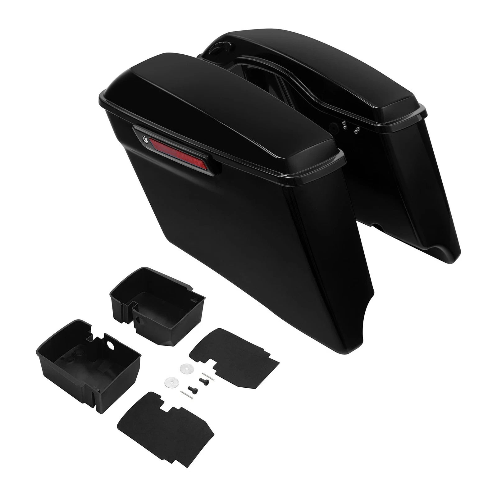 4'' Stretched Saddlebags & Tray Organizers for Harley Touring (2014–2023)
