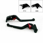 Long Brake Clutch Levers for Aprilia RSV4/RSV4 Factory (2009–2014) Black T9