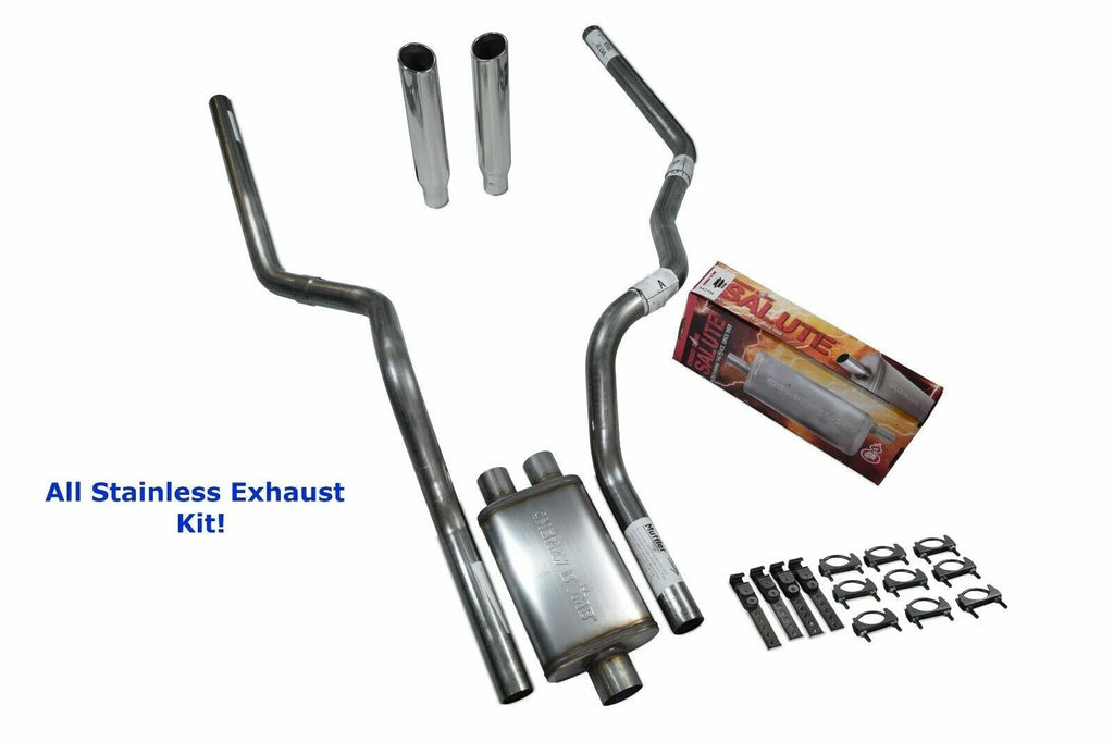 Dual Exhaust for Dodge Ram 1500 (2004–2008) - Stainless Rolled Tip