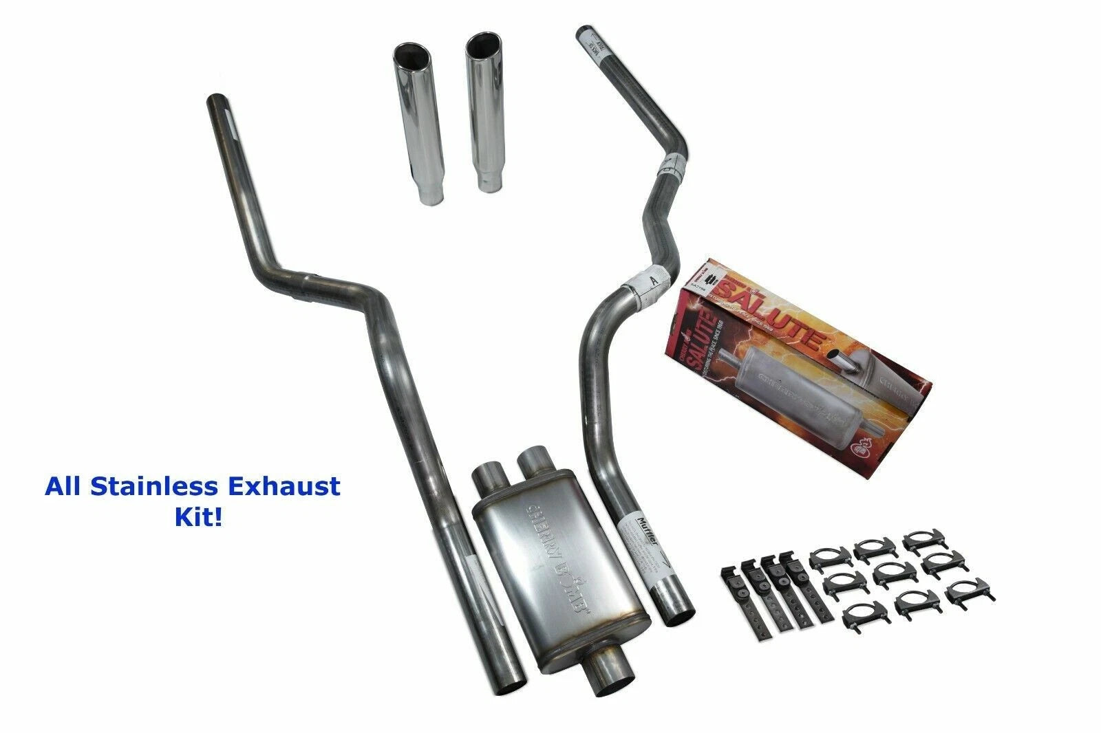Dual Exhaust for Dodge Ram 1500 (2004–2008) - Stainless Rolled Tip