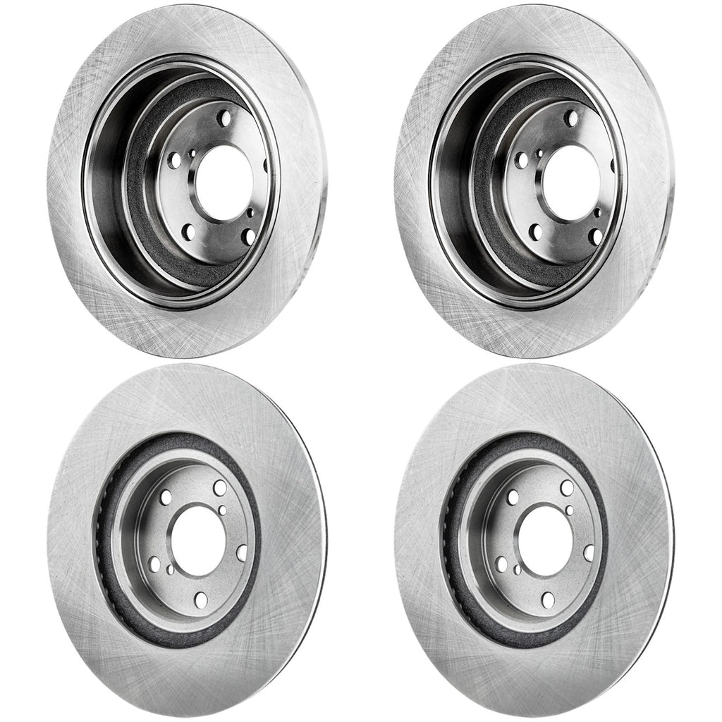 Front & Rear Brake Disc Rotors for Subaru Impreza, Saab 9-2X, Forester
