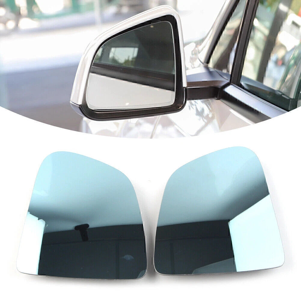 1 Pair Blue Lens Heating Waterproof Rearview Mirror for Tesla Model Y (2020–2023)