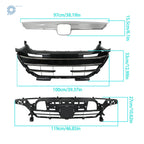 Set of 2 Upper Lower Grills with Chrome Trim for Honda Accord (2021–2023)