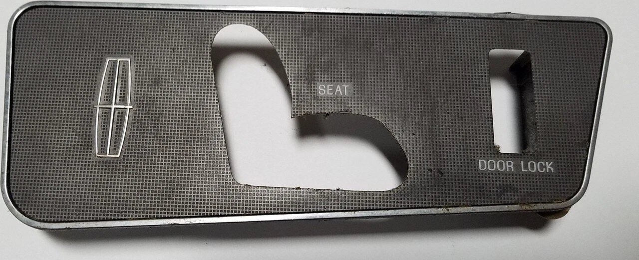 Power Seat Switch Cover LH for Lincoln Mark VII (1984–1992)