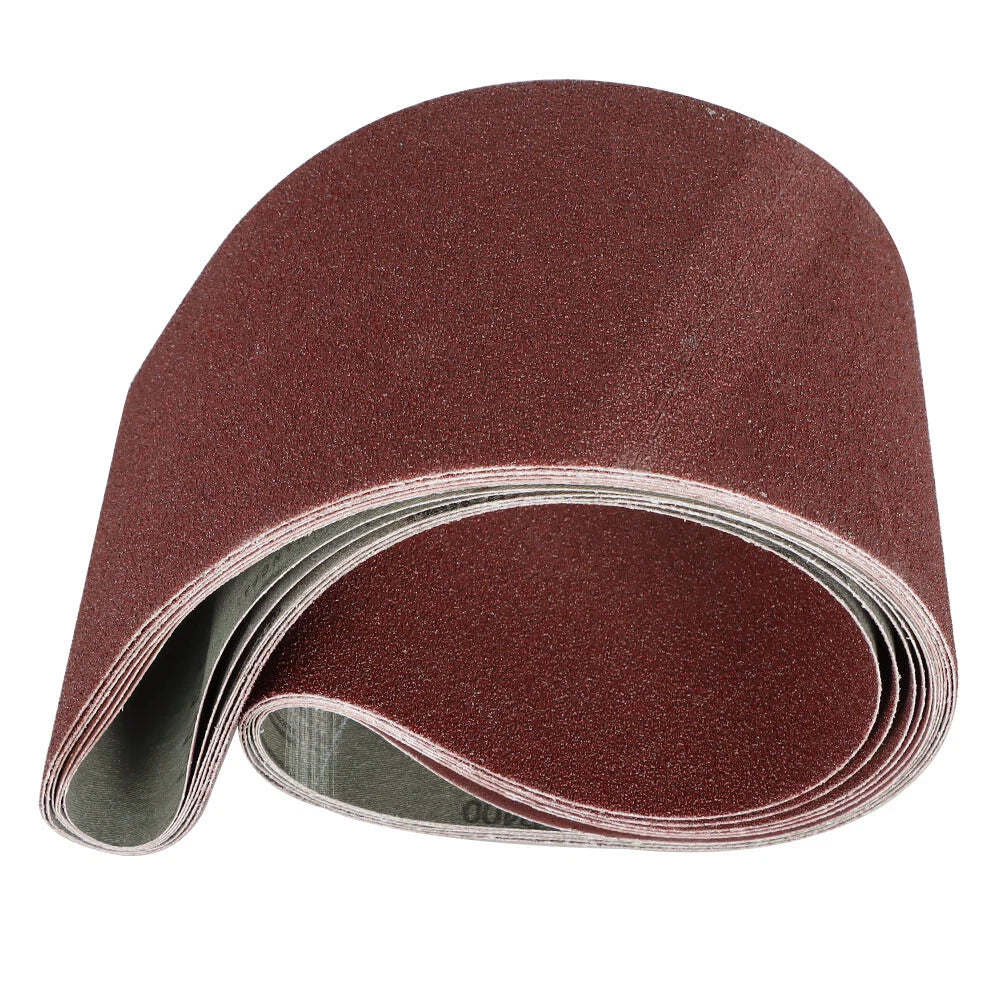 Set of 6 Sanding Belts for Belt Sander (60-400 Grit)