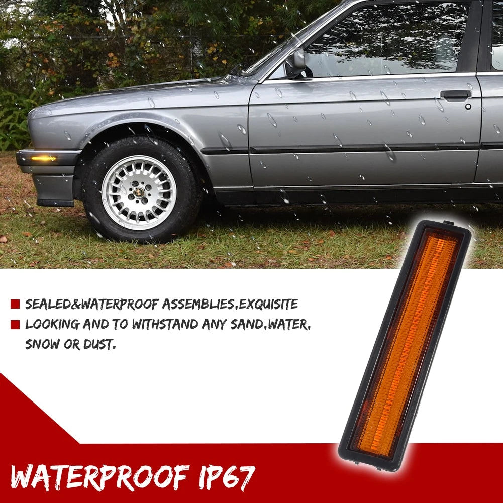 Front LED Side Marker Light for BMW E30, E34, E32