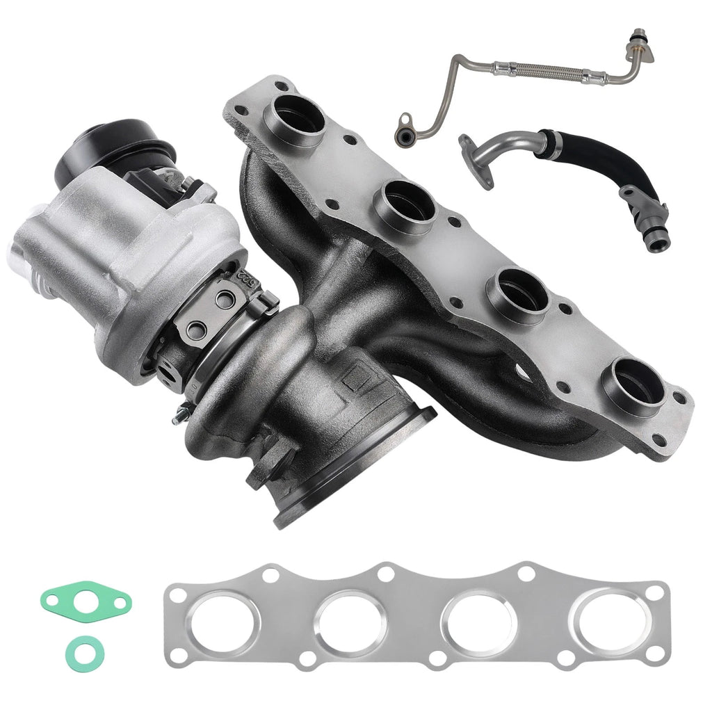 Turbo with Oil Line Kit for BMW 320i 328i F30 F80 xDrive (2012–2019) 7635803 7588938