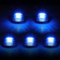 5Pcs Chrome Blue LED Cab Roof Running Lights for F-Series Pickup (1980–1996)