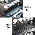 Carbon Fiber Interior Storage Box Trim Cover for Ford Mustang (2015-2019)