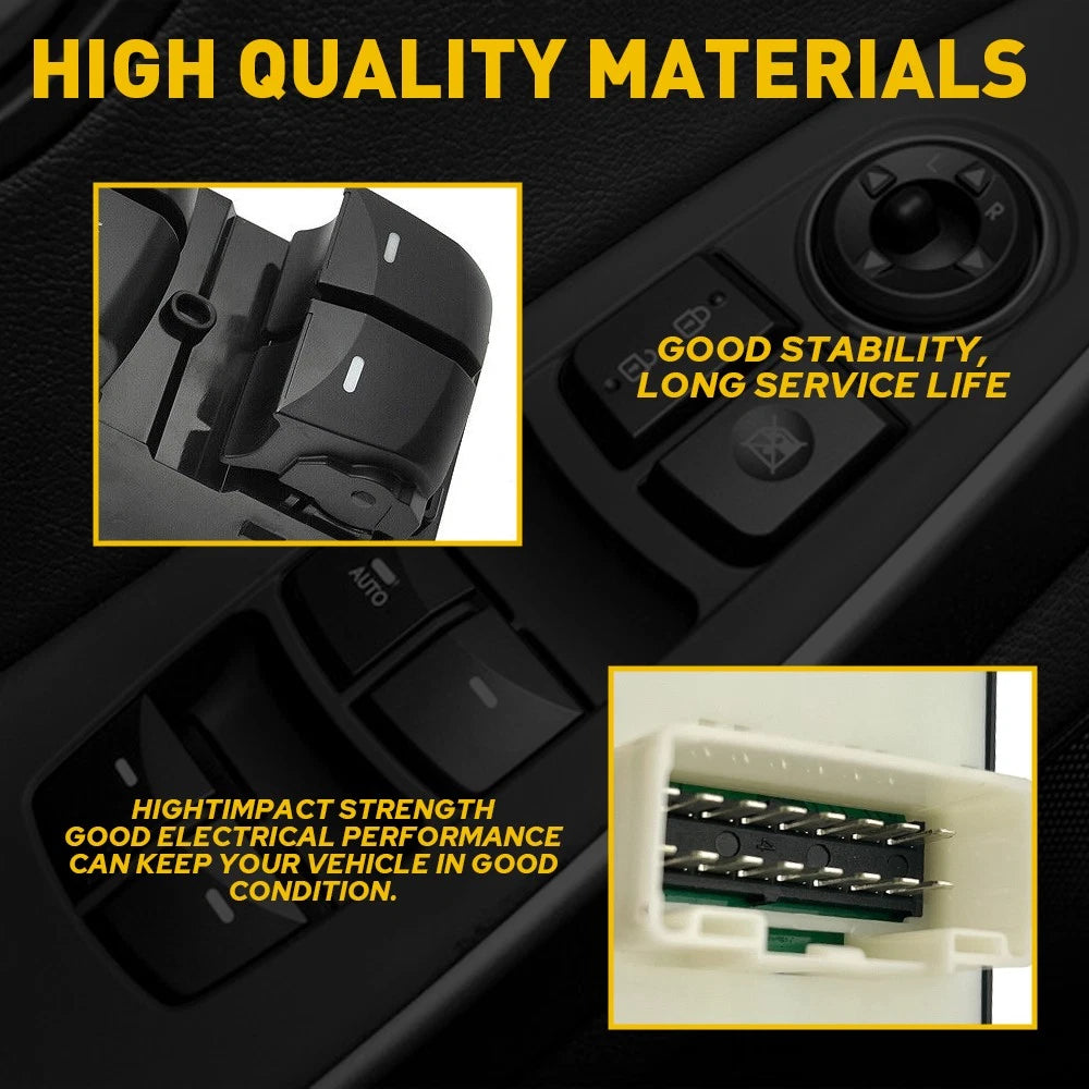 Left Driver Side Master Window Switch for Hyundai Elantra (2011–2015)