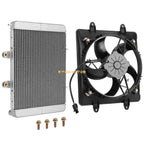 Aluminum Radiator & Cooling Fan for Polaris RZR 570 2012–2022, RZR 800 2008–2014