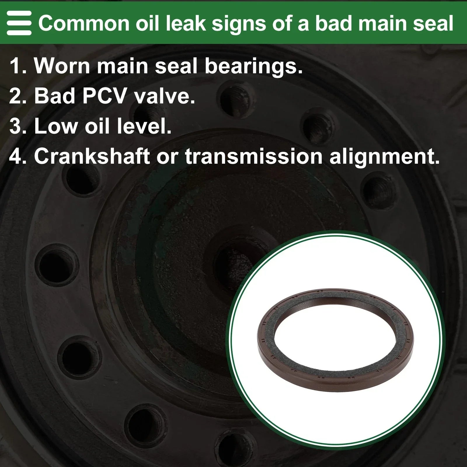 Rear Crankshaft Oil Seal for ISUZU (8-97049146-0) (2000-2023)