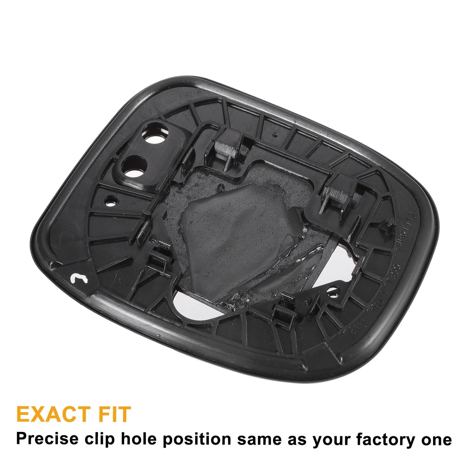 Left White Mirror Glass w/ Back for Honda (Non-Heated, Lamp)