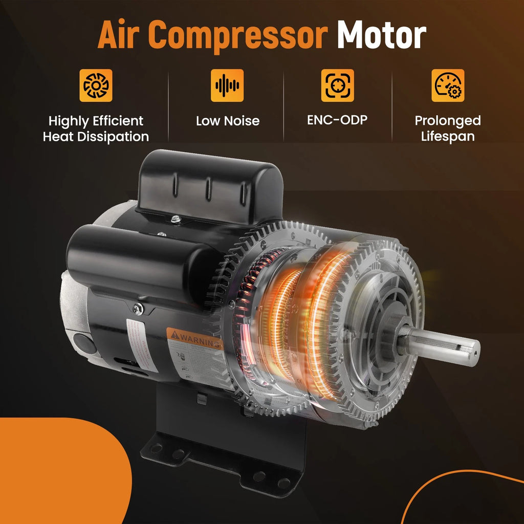 Air Compressor Electric Motor for Various Models (3450 RPM, Single Phase)