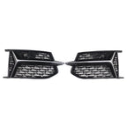 Set of 2 Chrome Front Fog Light Grille Covers for Audi A6 S6 C8 (2018–2024)