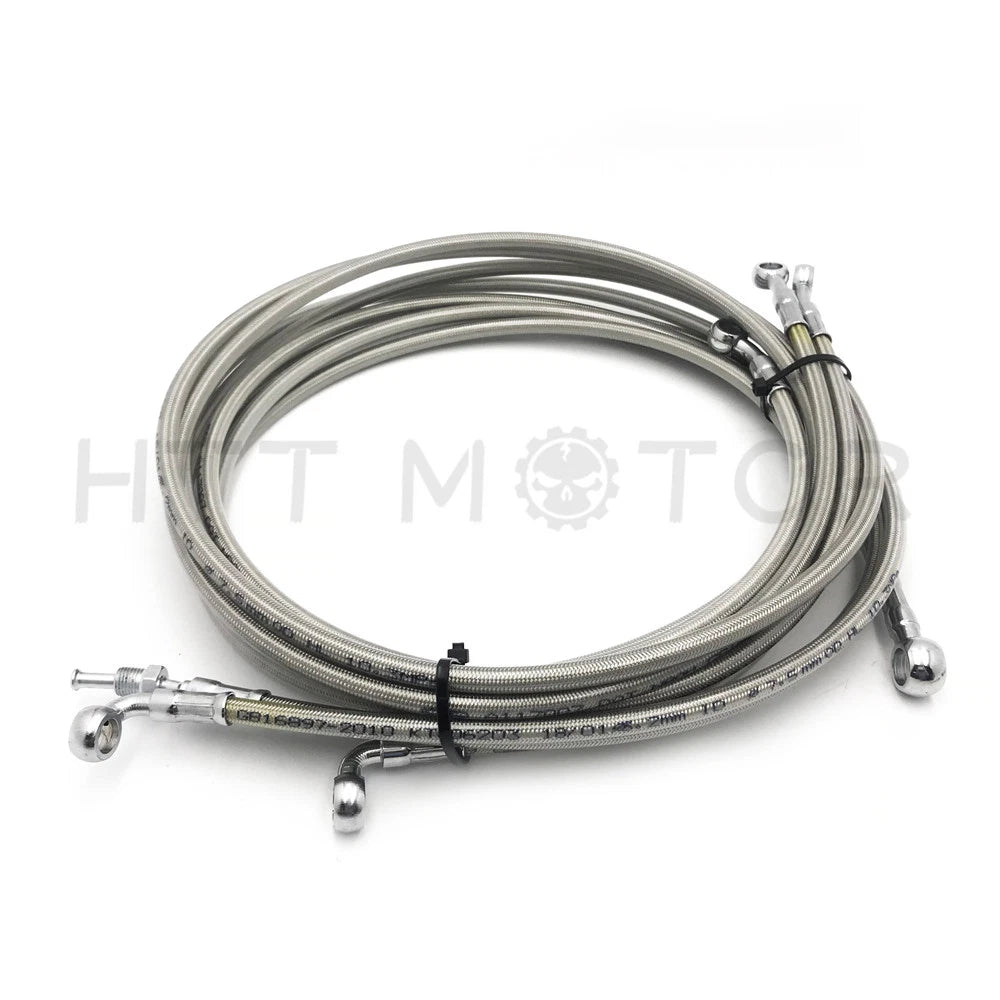 Complete Handlebar Cable Kit for Harley Touring (2014–2017) 10"-12" Stainless Steel