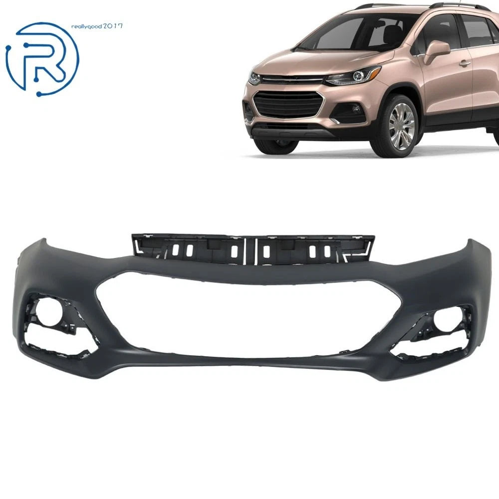 Front Upper Bumper Cover for Chevrolet Trax (2017–2020) Black Plastic