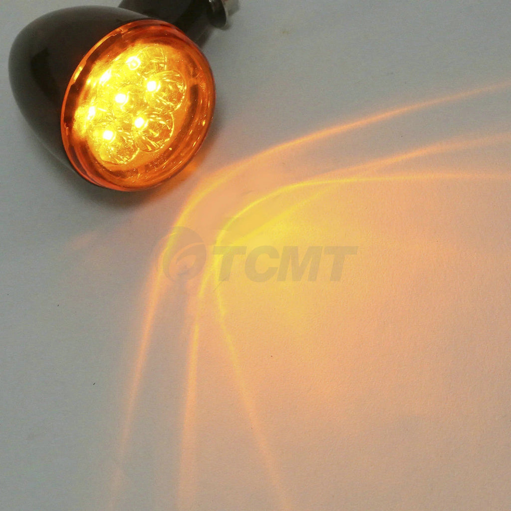 LED Turn Signal Lights with Bracket for Harley XL883 XL1200 Sportster (1992–2022)