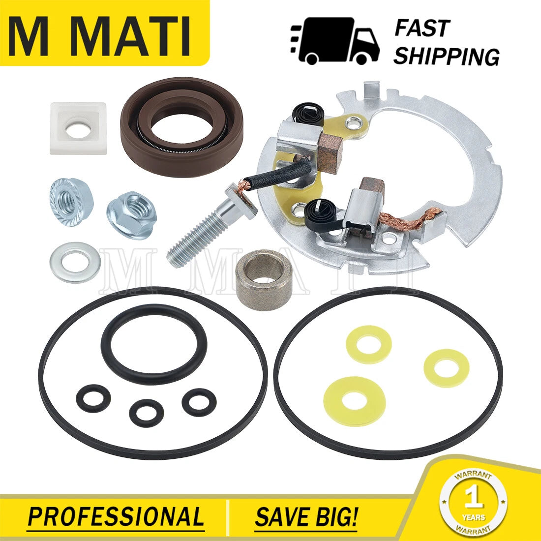 Starter Brush Holder Repair Kit for Honda Recon 250 TRX250TE TRX250TM (2000–2007)