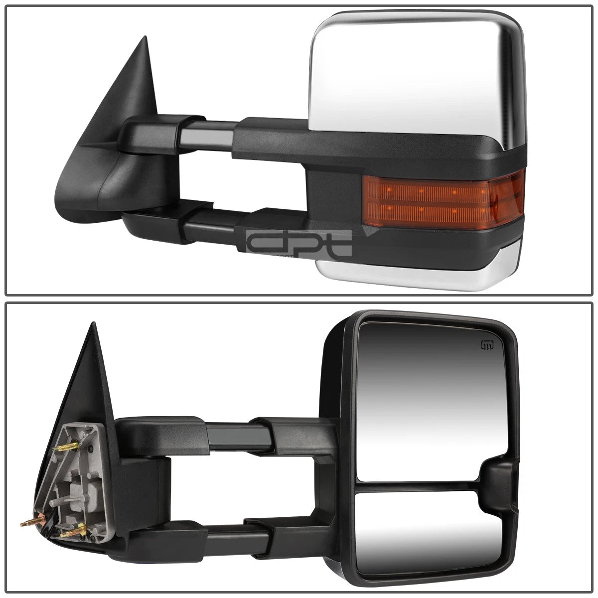 Set of 2 LED Chrome Towing Side Mirrors for Tahoe/Avalanche (2003–2006)