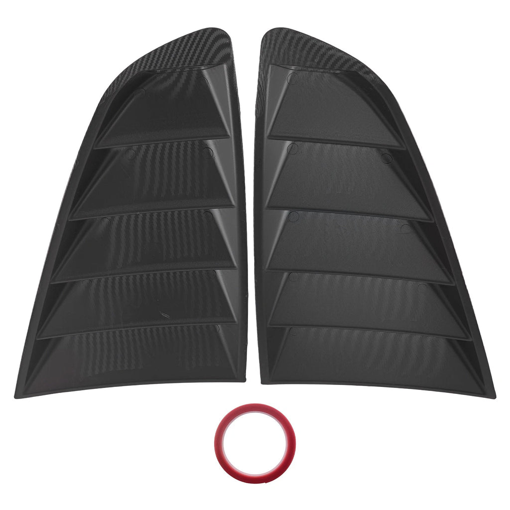 Car Louvers Side Window for Ford Mustang (2015–2023) Carbon Fiber