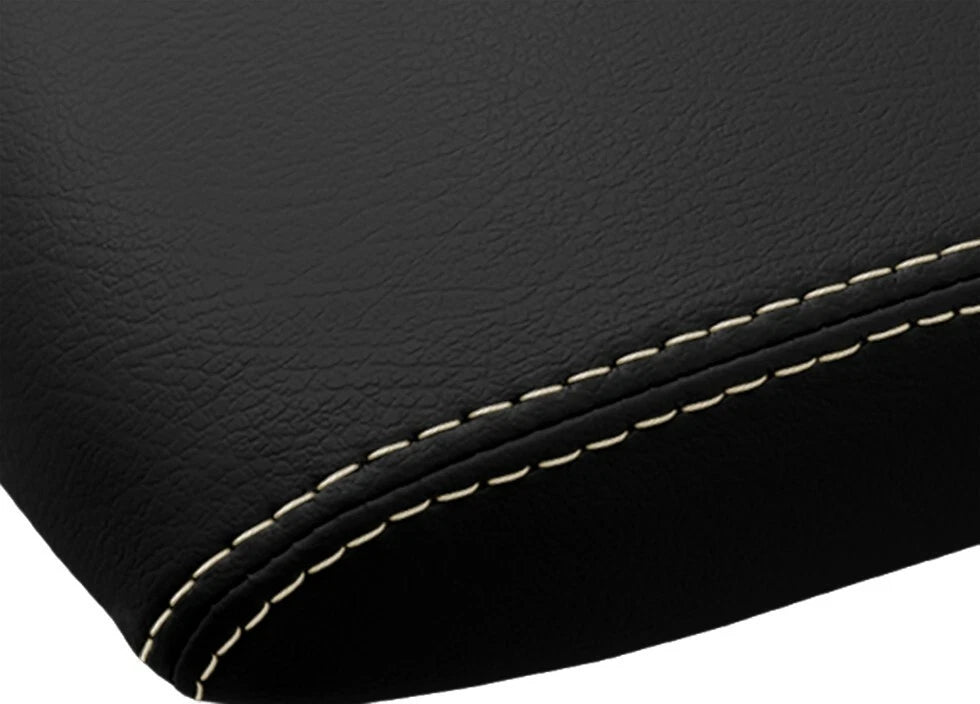Leather Console Lid Armrest Cover for Toyota 4Runner (1996–2002) Beige Stitch