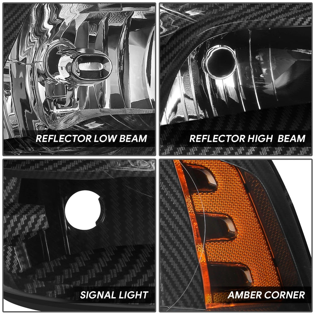 Pair of Headlight Assemblies for Dodge Ram 1500 2500 3500 (2009–2012)