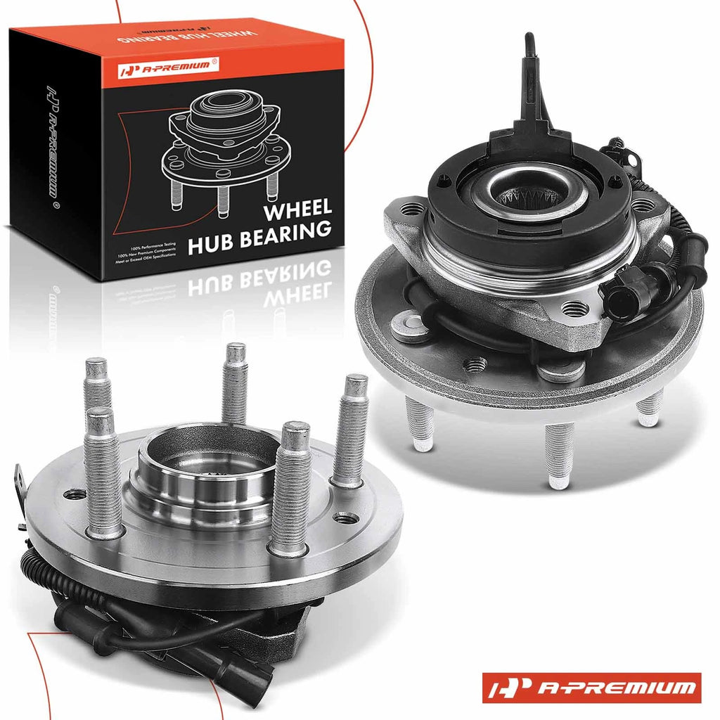 2X Front Wheel Hub & Bearing Assembly with ABS Sensor for Ford Mercury 