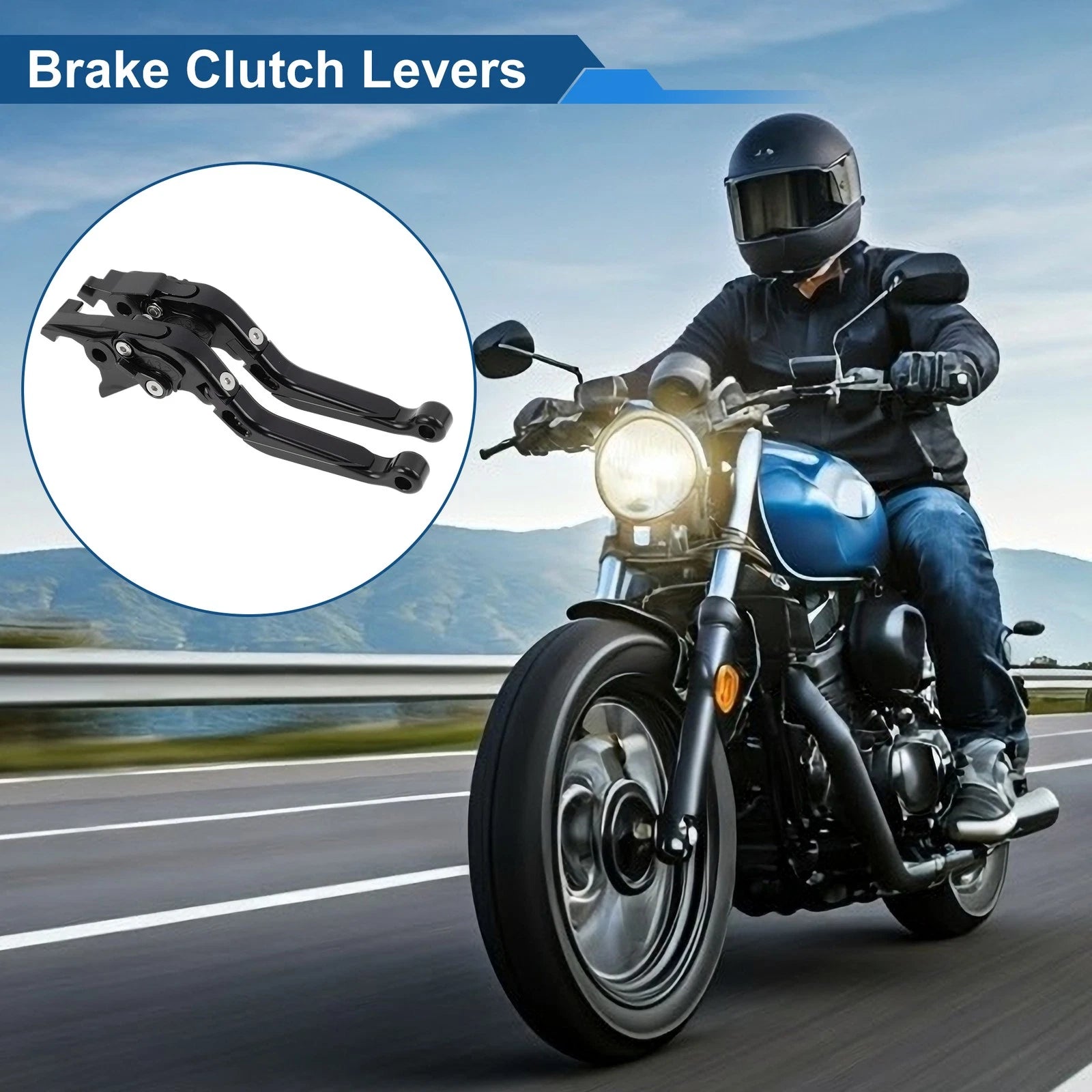 Short Long Brake Clutch Levers for Suzuki Hayabusa GSXR1300 (2008–2020) Black