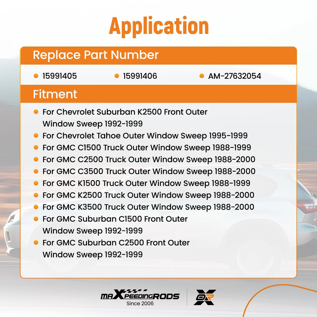 Weather Strip Moulding Trim for Chevrolet Suburban (1992–1999) AM-27632054