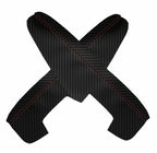 Door Panel Armrest Cover for BMW E65 E66 (2001–2008) Carbon Fiber Red Stitch