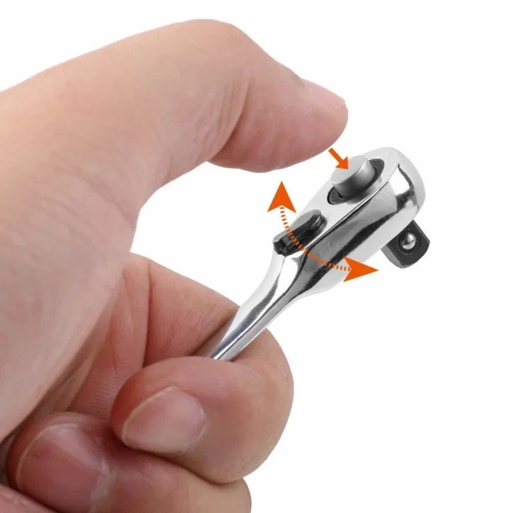 Set of 2 Ratchet Socket Wrenches for 14 Inch Square Head Quick Release