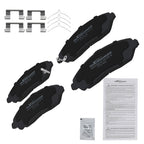 Set of 4 Front Brake Pads for Honda Pilot (2016–2022) Ridgeline (2017–2025) D1723