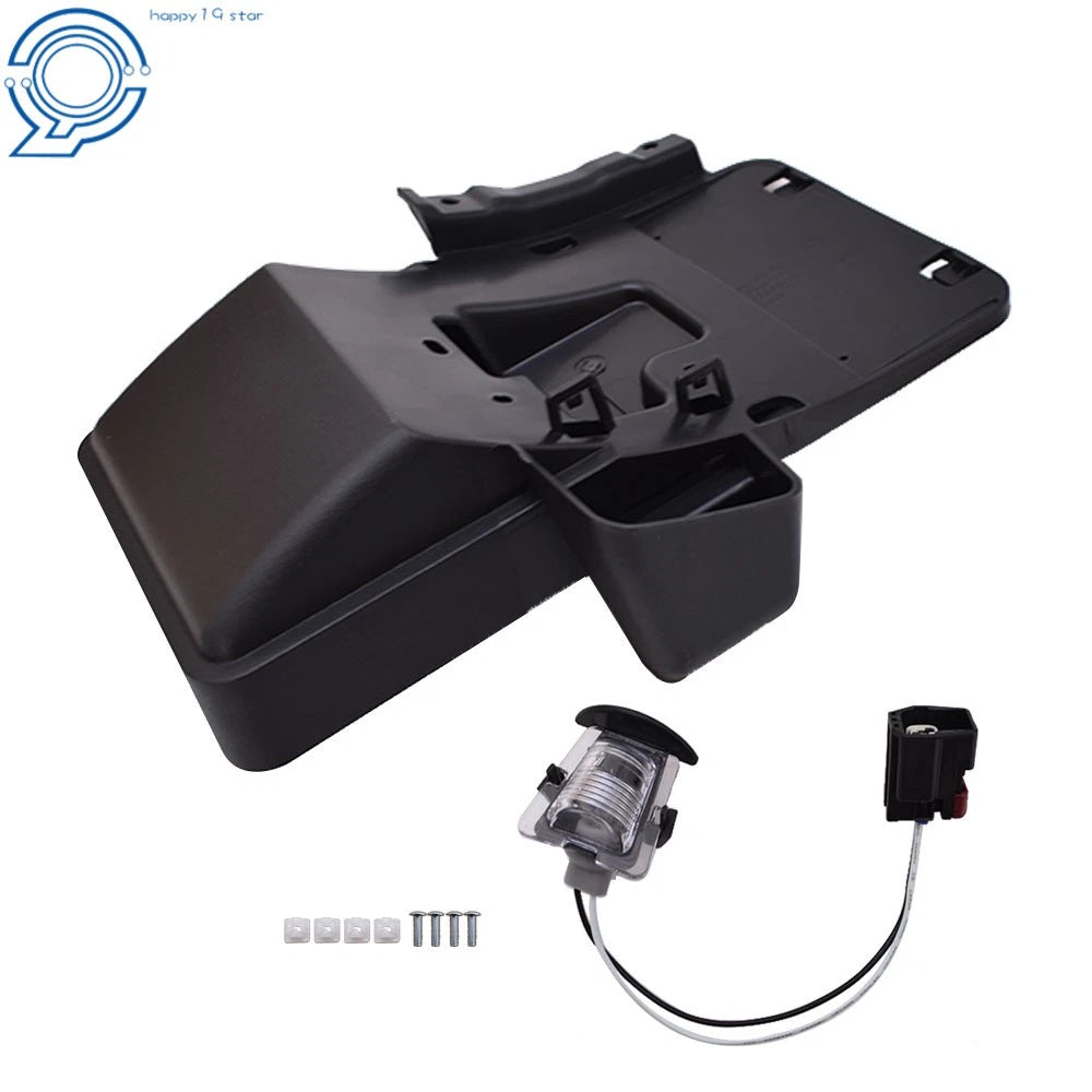 License Plate Mounting Holder with Light for Jeep Wrangler JK (2007–2017)