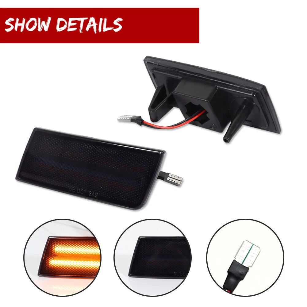 LED Front Bumper Side Marker Reflectors for Chrysler 300 (2005–2010)