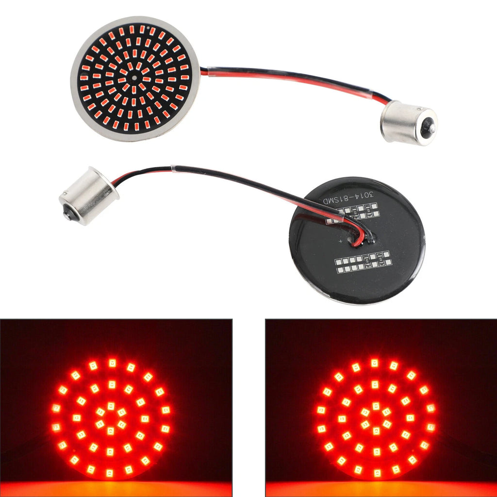 1156 LED Turn Signal Light Inserts for Harley Softail Touring Dyna Sportster