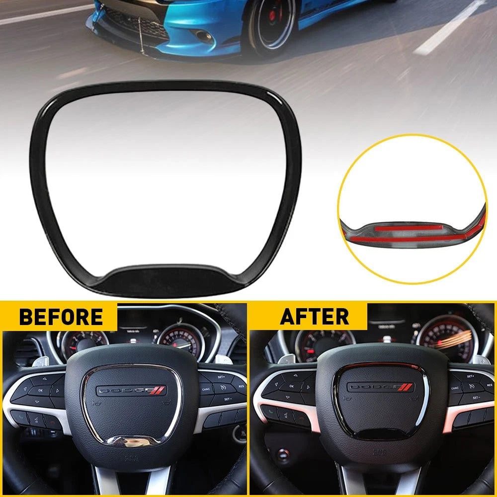 Steering Wheel Trim Cover for Dodge Challenger Charger Durango Jeep (2011–2023)