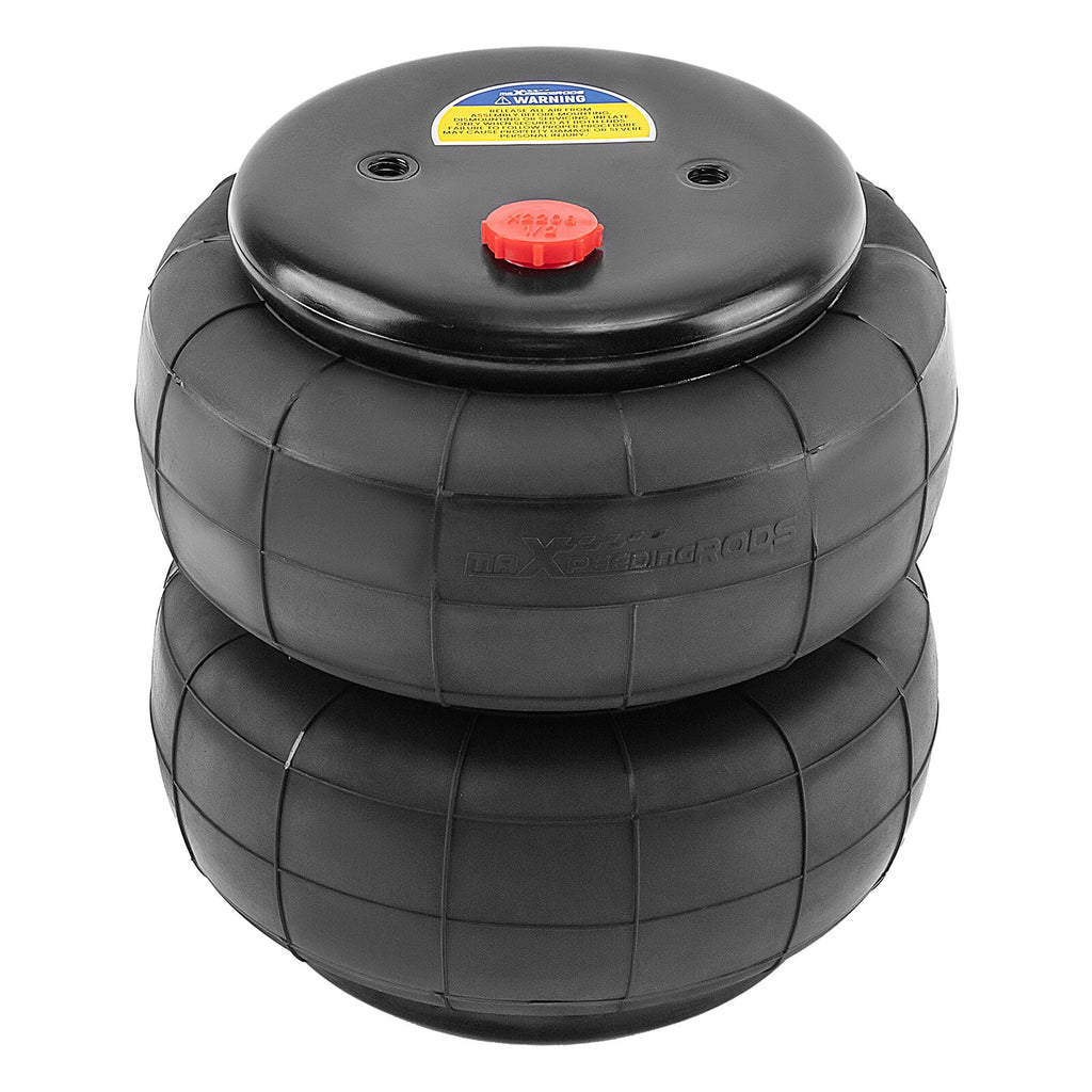 Set of 4 Air Suspension Spring Bags 2600lb for Heavy Duty (1/2"NPT, 3/8"-16UNC)