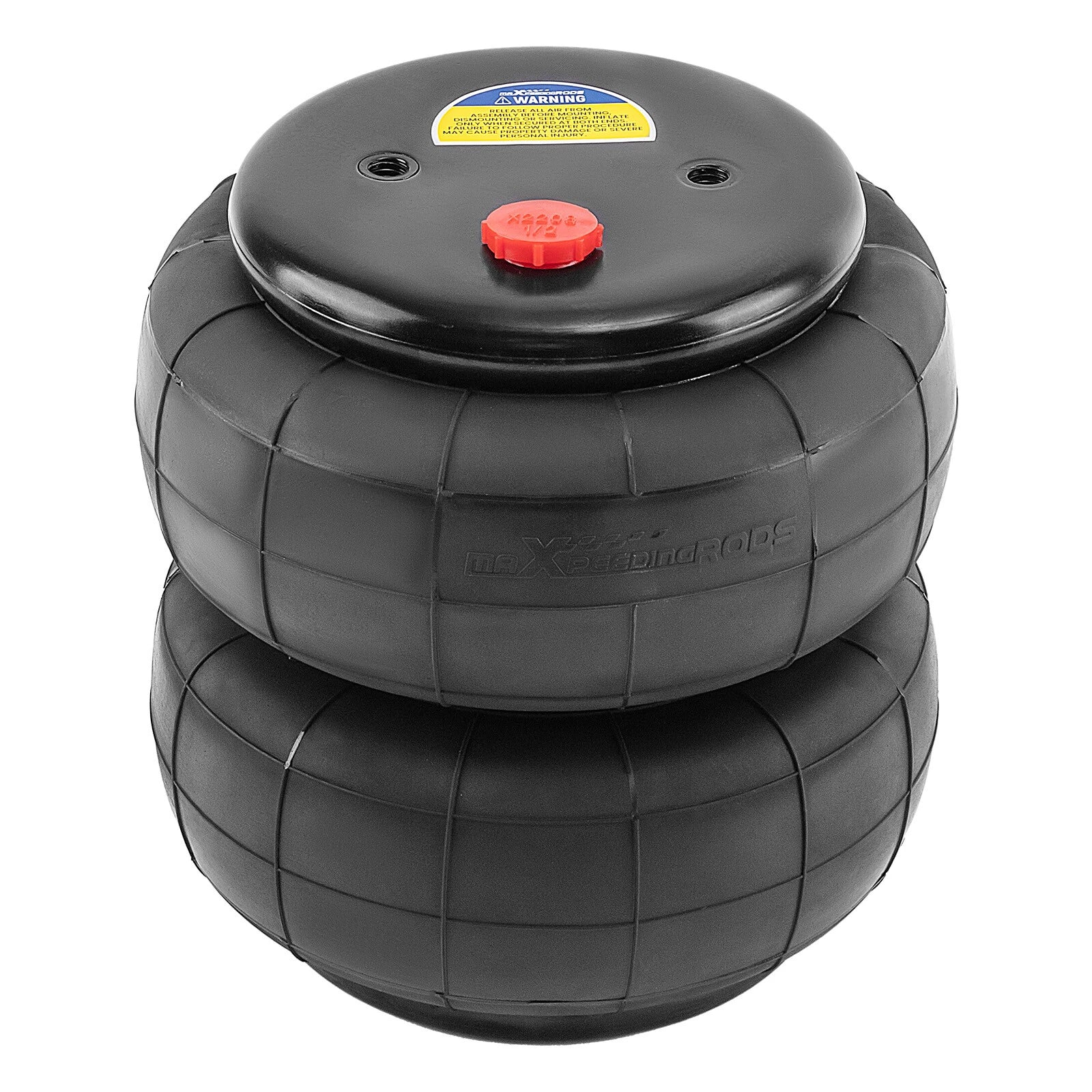 Set of 4 Air Suspension Spring Bags 2600lb for Heavy Duty (1/2"NPT, 3/8"-16UNC)