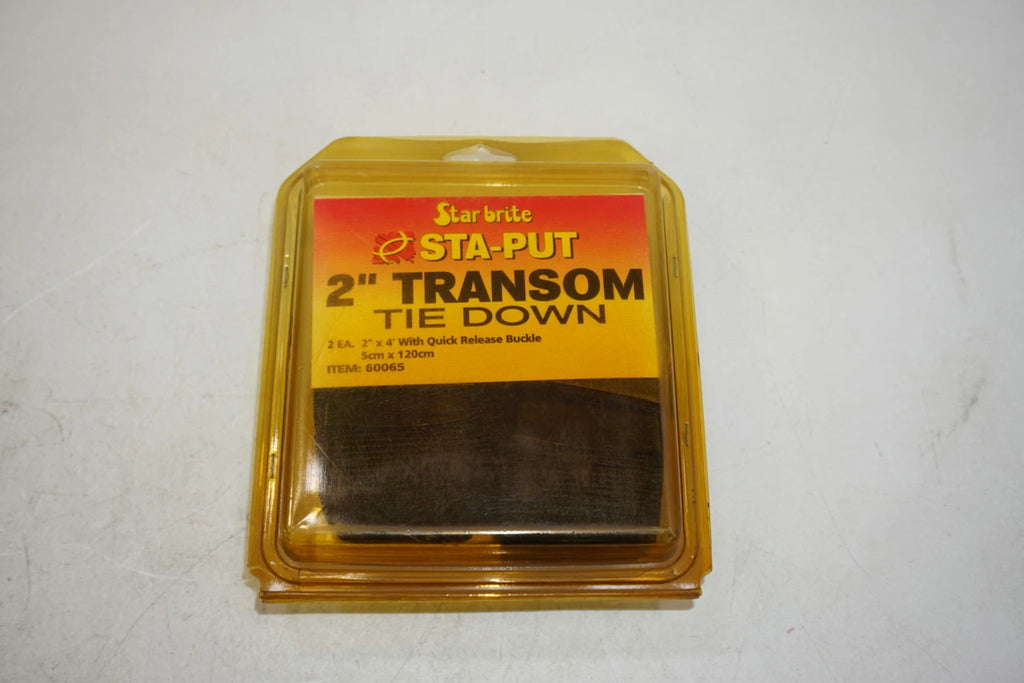 Set of 2 StarBrite 60065 2" x 4' Boat Transom Tie Down with Quick Release