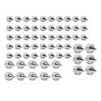 62X Engine Bolt Chrome Cap Kit for Harley Touring Road King Softail Trike (18-24)