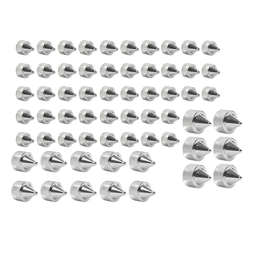 62X Engine Bolt Chrome Cap Kit for Harley Touring Road King Softail Trike (18-24)