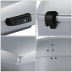 Chopped Trunk Luggage for Harley Touring (2014–2025) - Atlas Silver Metallic