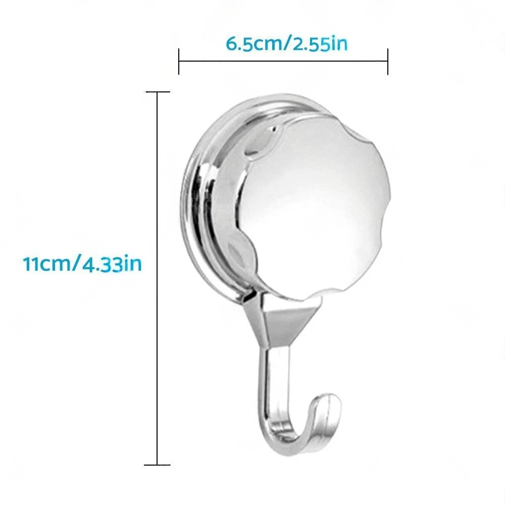 2X Vacuum Suction Cup Hooks for Bathroom Kitchen Towel Shower Holder