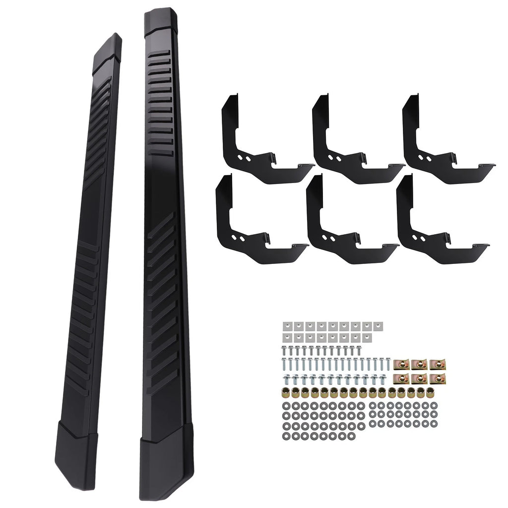 Set of 2 Nerf Bar Side Steps for GMC Sierra 2500HD 3500HD (2020–2026) Black