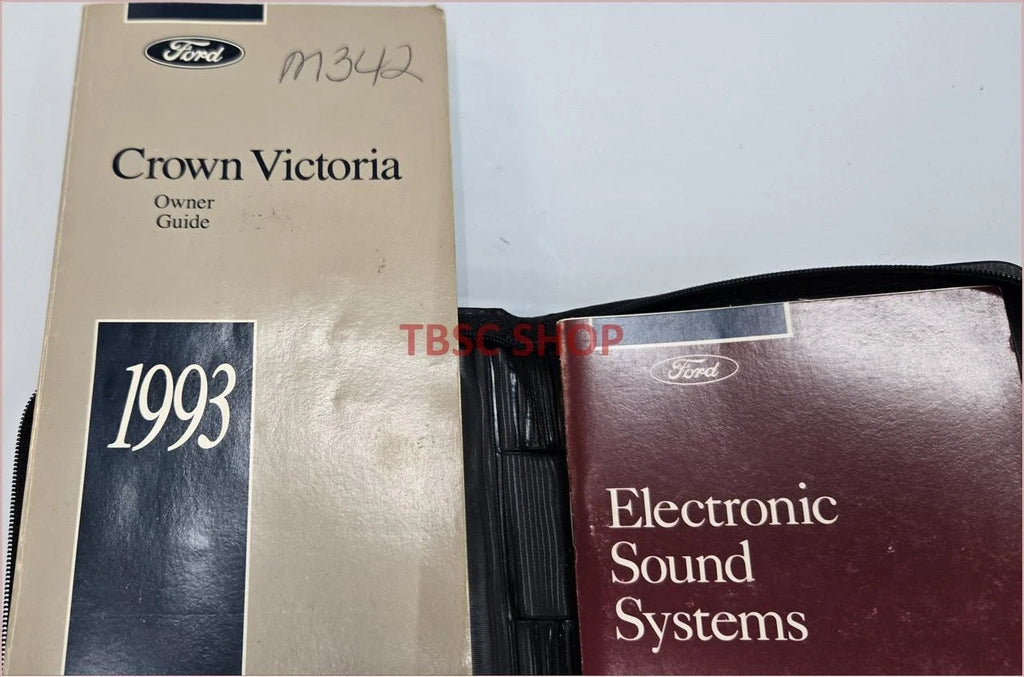 Owners Manual Kit for Ford Crown Victoria (1993) - OEM Case