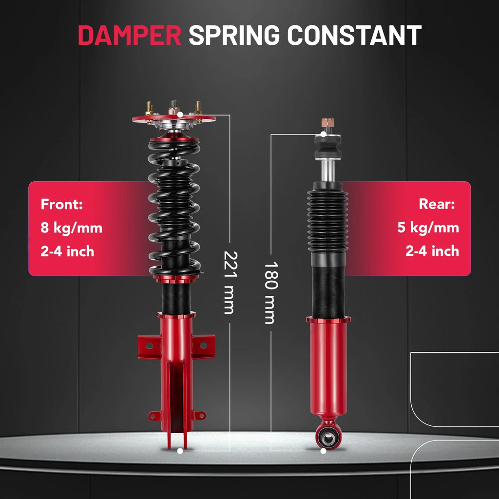 Coilovers Suspension Set for Ford Mustang (2005–2014) Adj. Height Struts Shocks