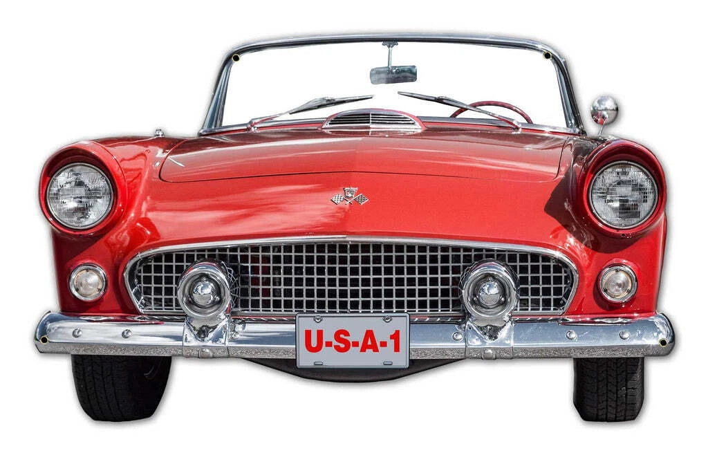 Front End Flat Metal Sign Replacement for Ford Thunderbird (1955–1955)